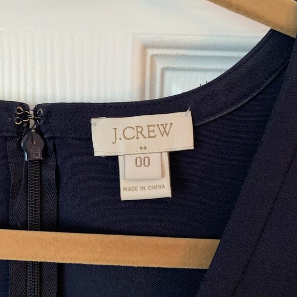 J. Crew Factory A-line Navy Dress - Picture 3 of 5